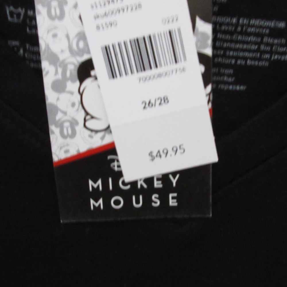 Disney T Shirt Women Plus 26 28 Black My Heart Belongs To Disney Vacation NWT - Picture 5 of 9